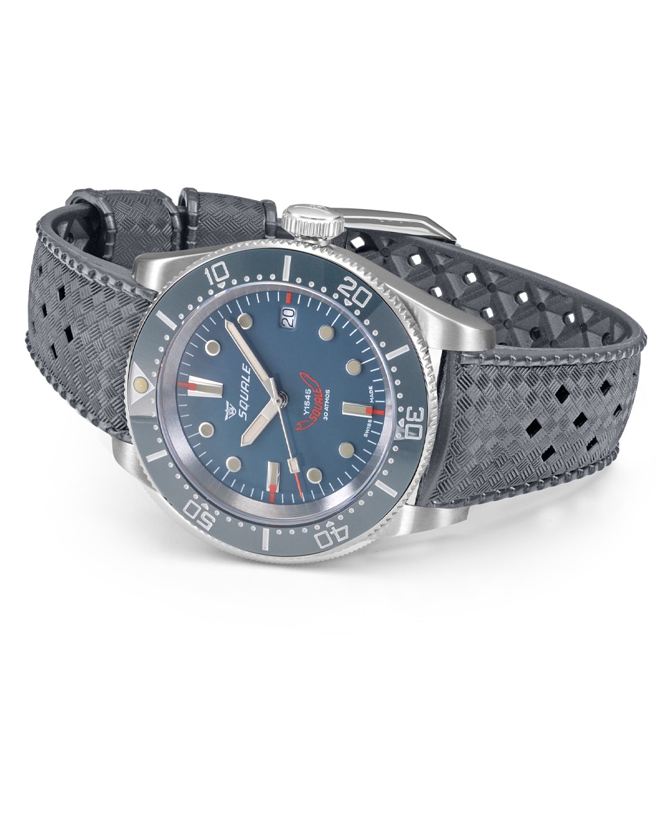 Squale 1545 Grey Rubber