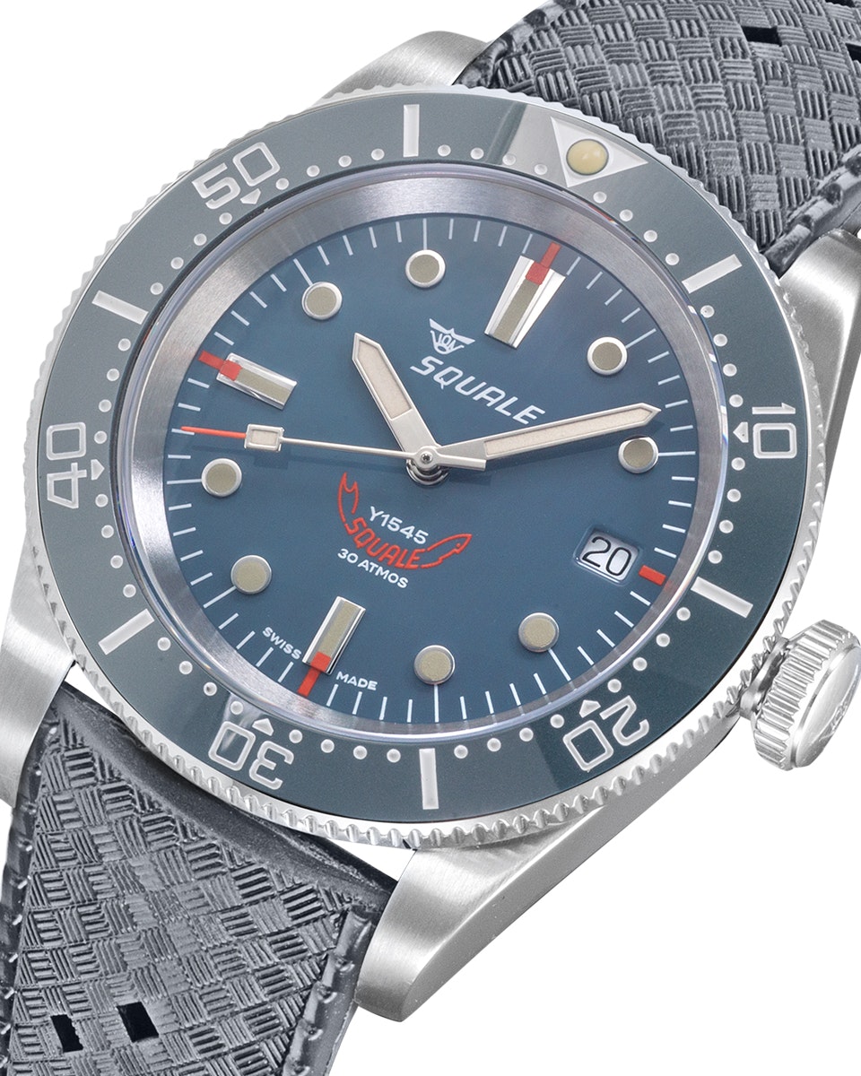 Squale 1545 Grey Rubber