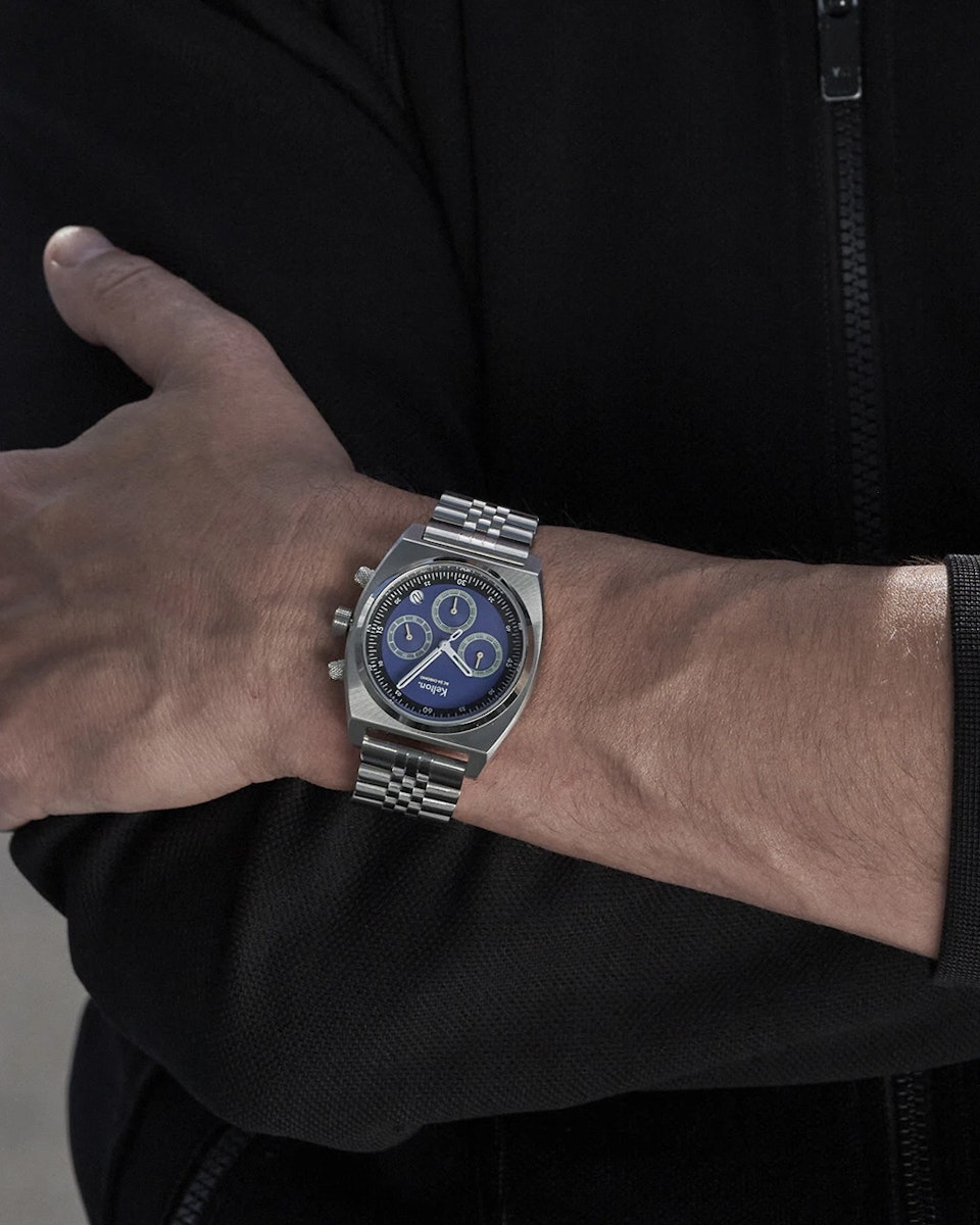 Kelton RC24 Chrono méca-quartz bleu