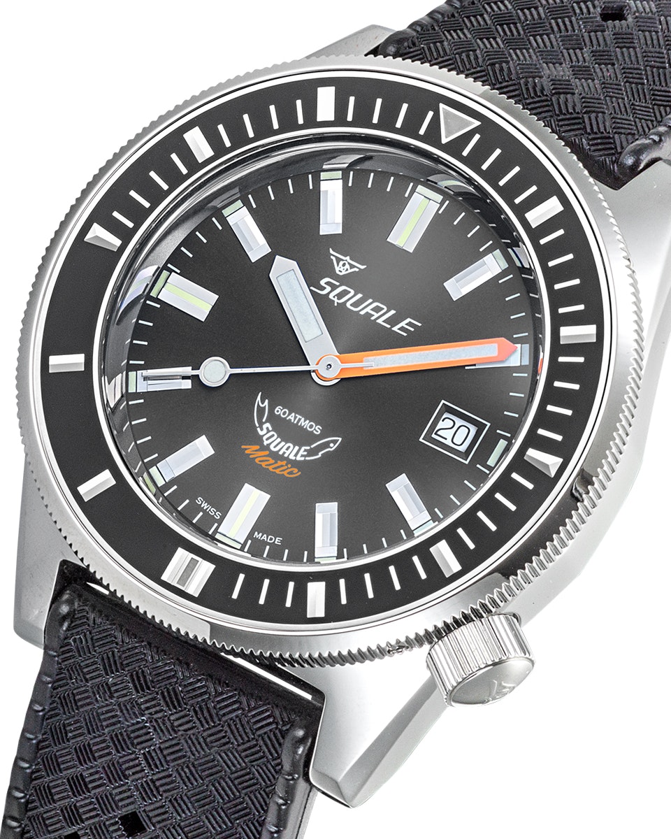 Squale Matic Grey Rubber