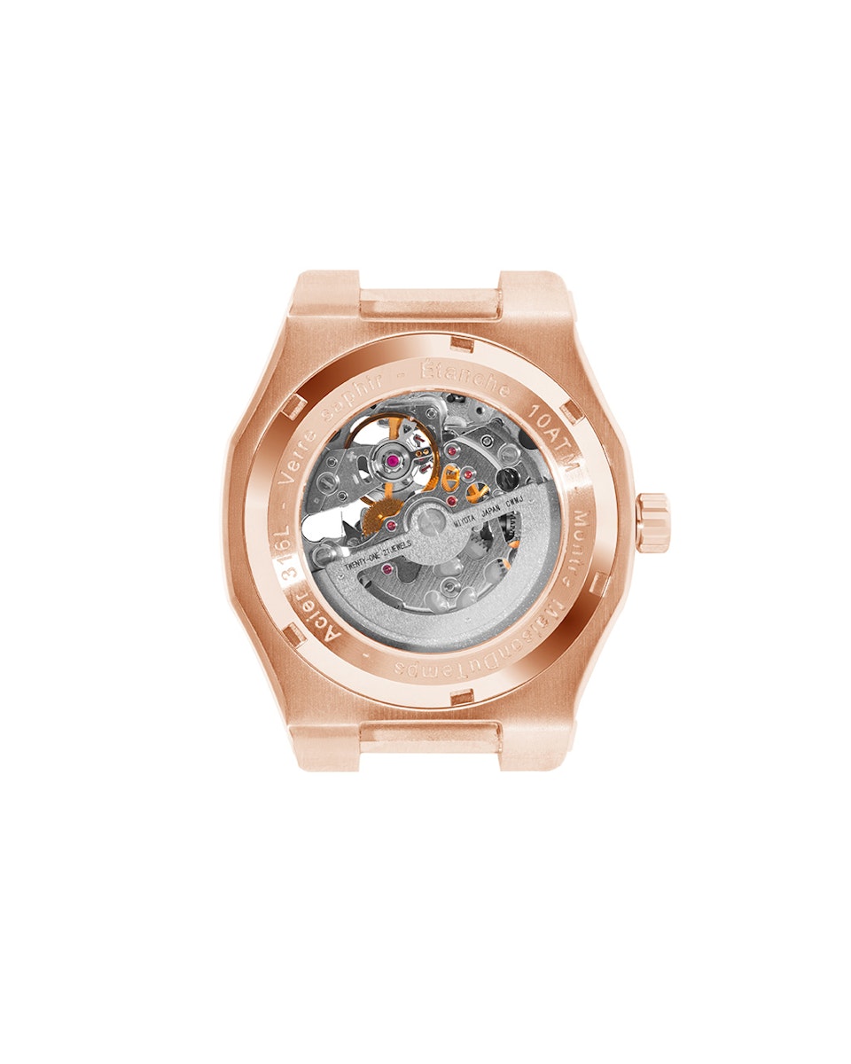 MTBeta Skeleton Miyota Rose Gold Acier (40mm)