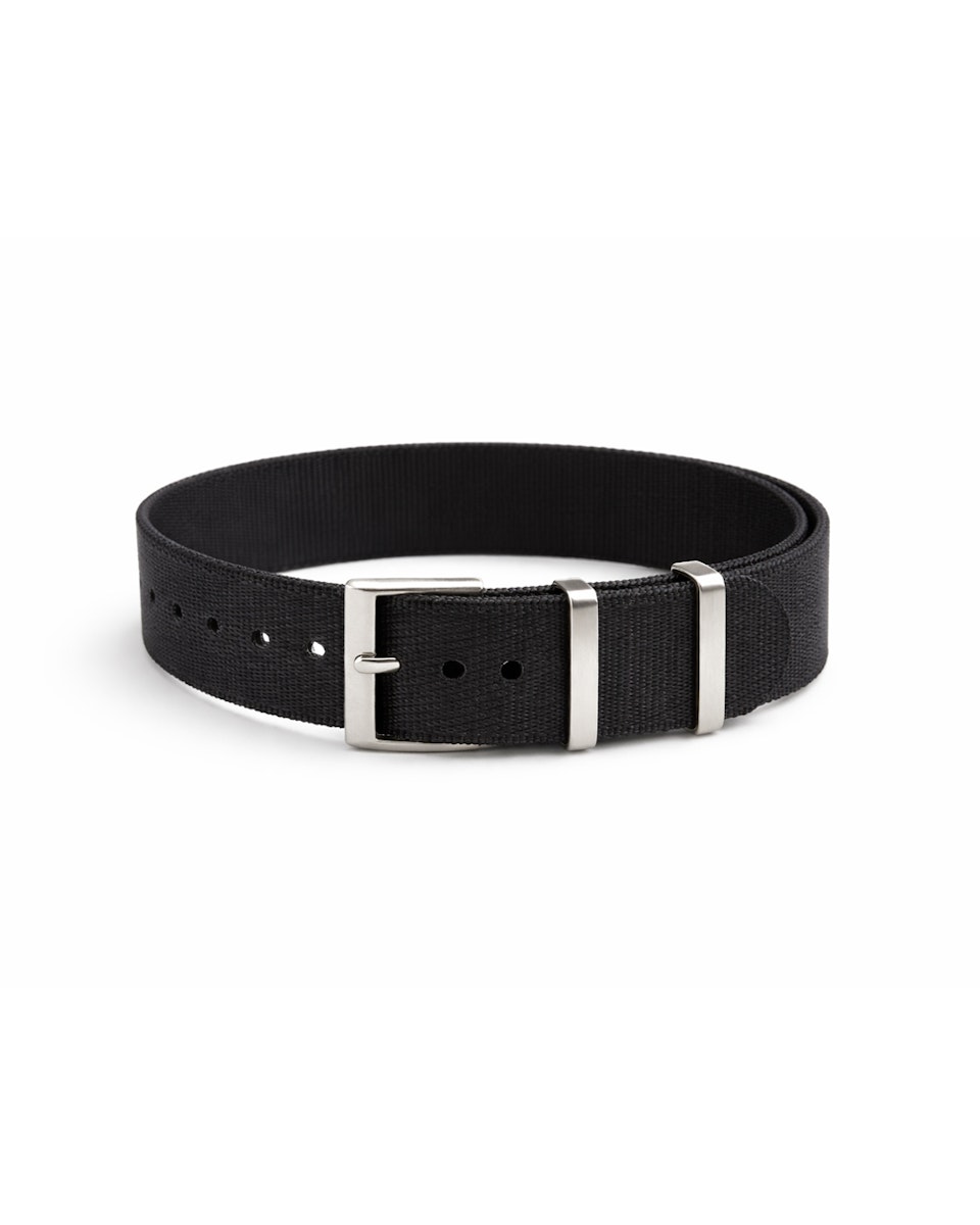 Bracelet Nato Noir - 20 mm