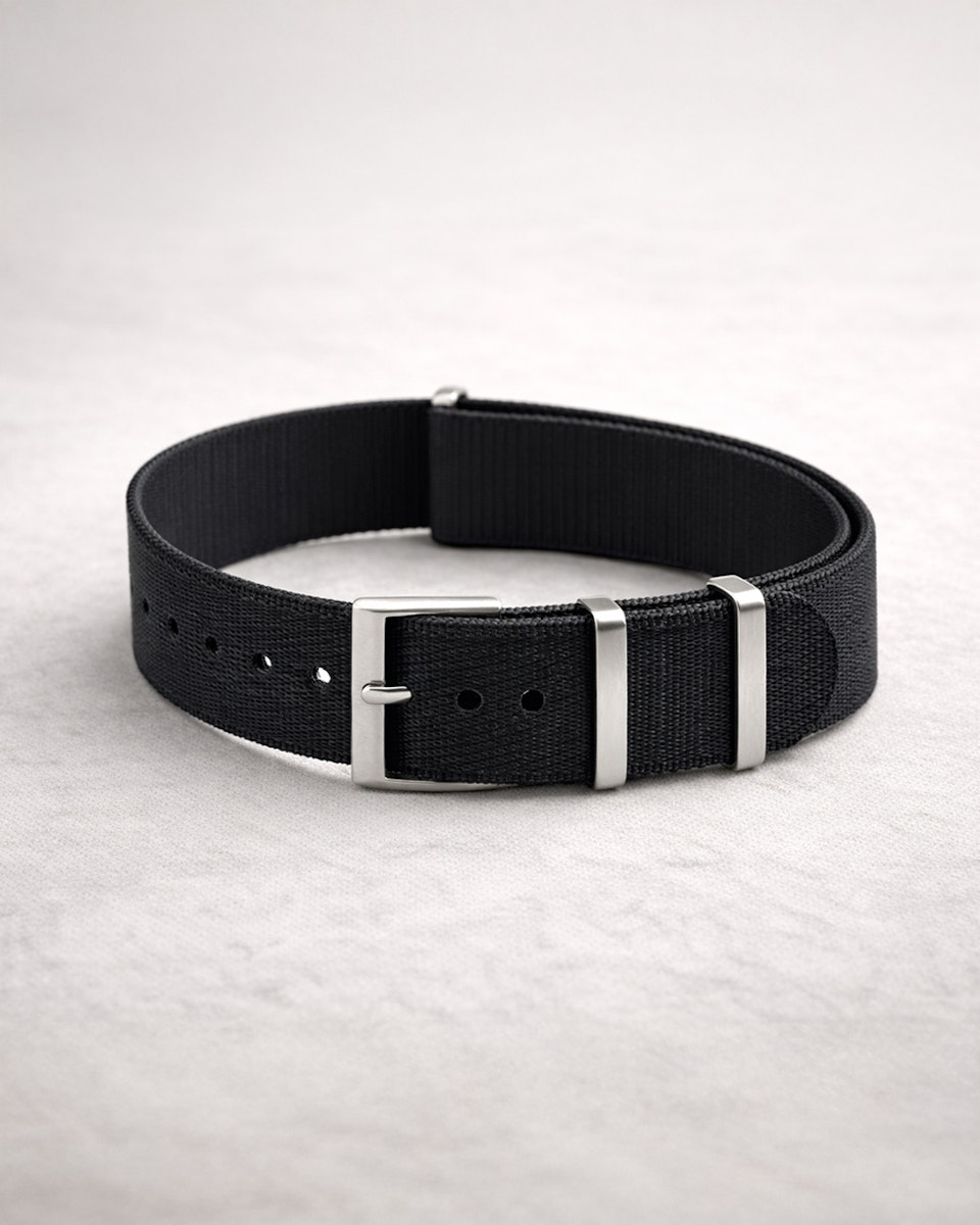 Bracelet Nato Noir - 20 mm