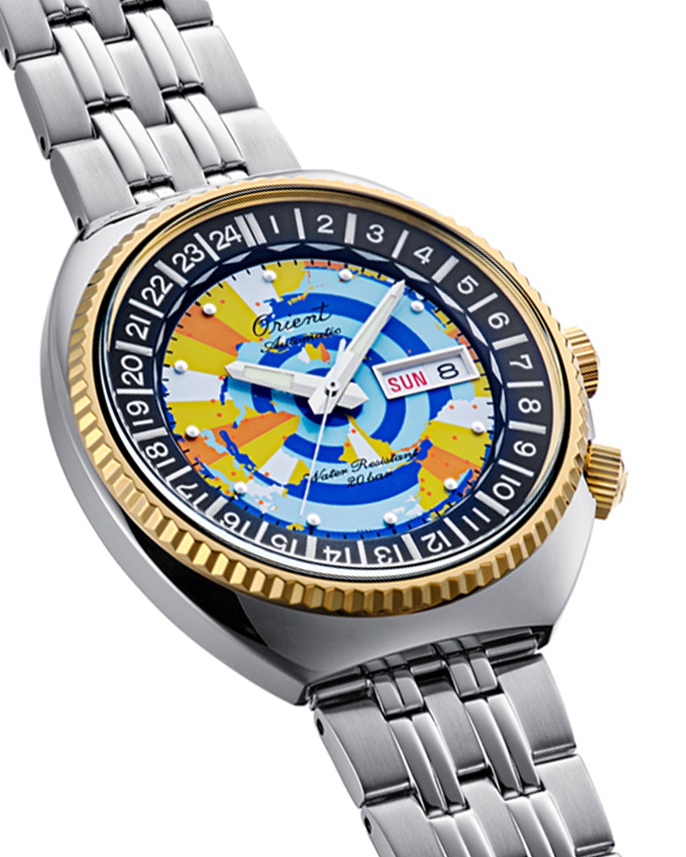 Orient Mako 40 World Map 75th anniversary Edition Limitée RA-AA0E08Y