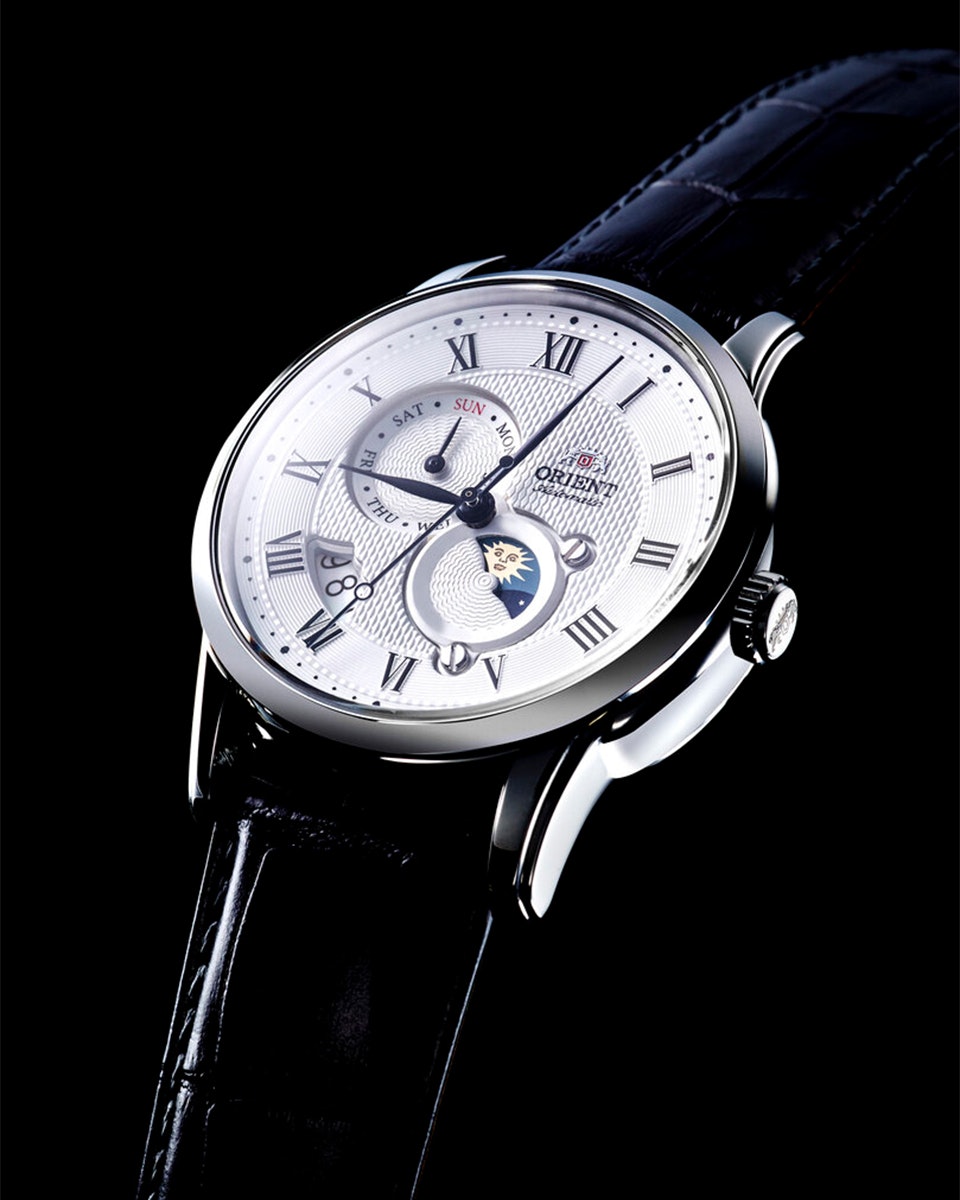 Orient Moonphase steel RA-AK0007S10B