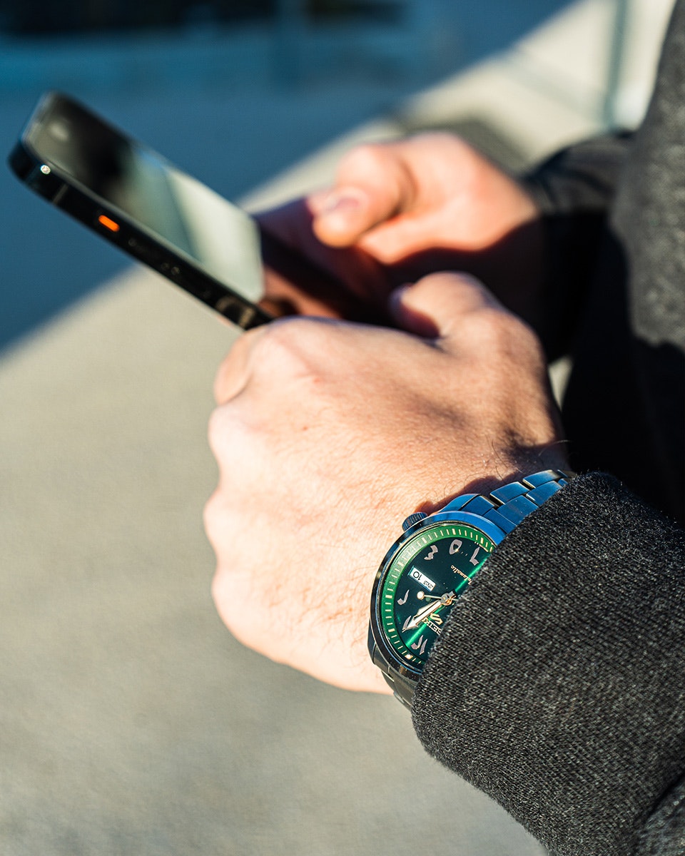 Seiko Arabic Dial Green SRPH49