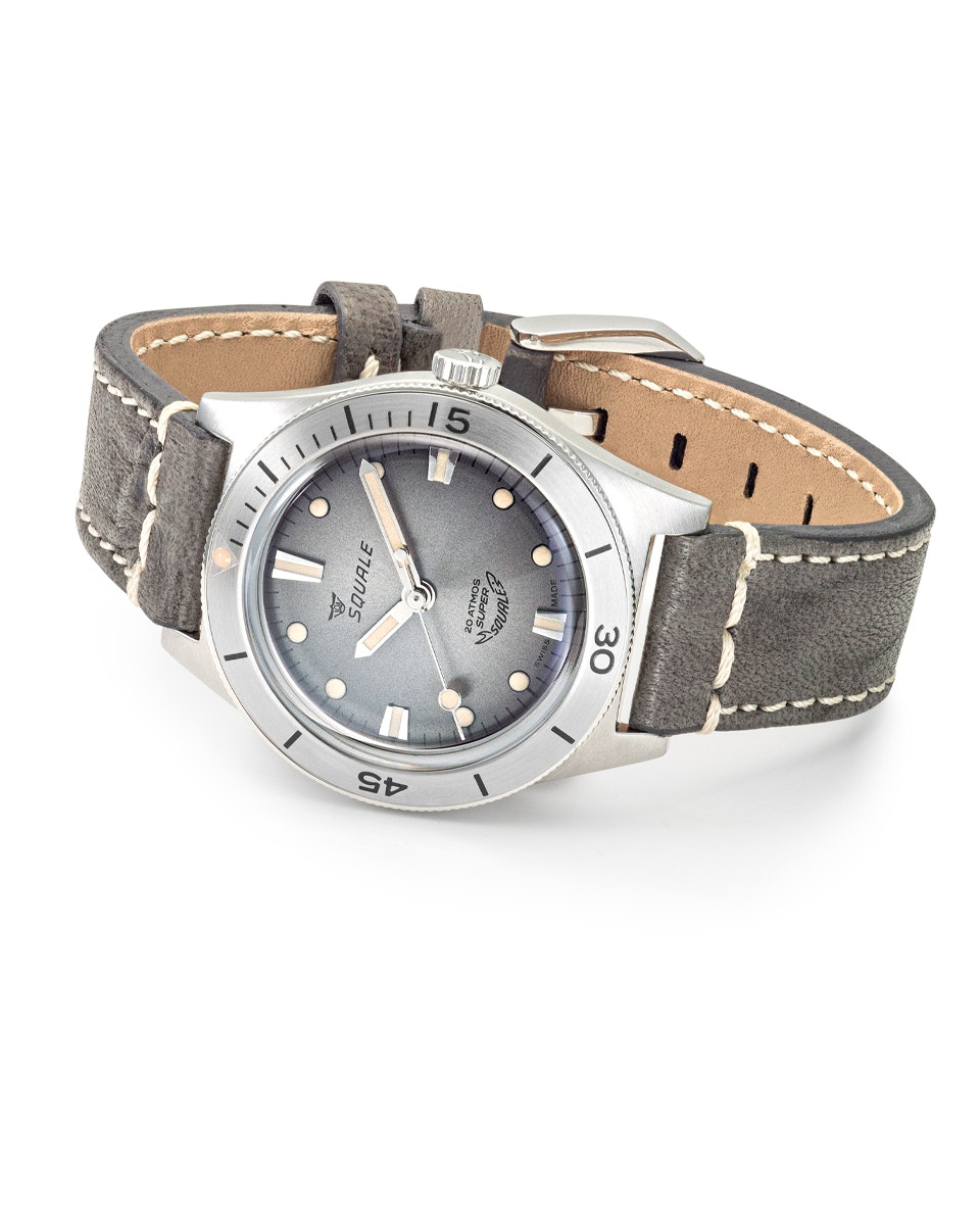 Squale Super-Squale Sunray Grey Leather