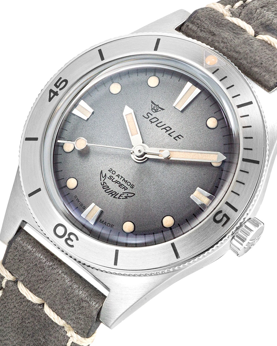 Squale Super-Squale Sunray Grey Leather