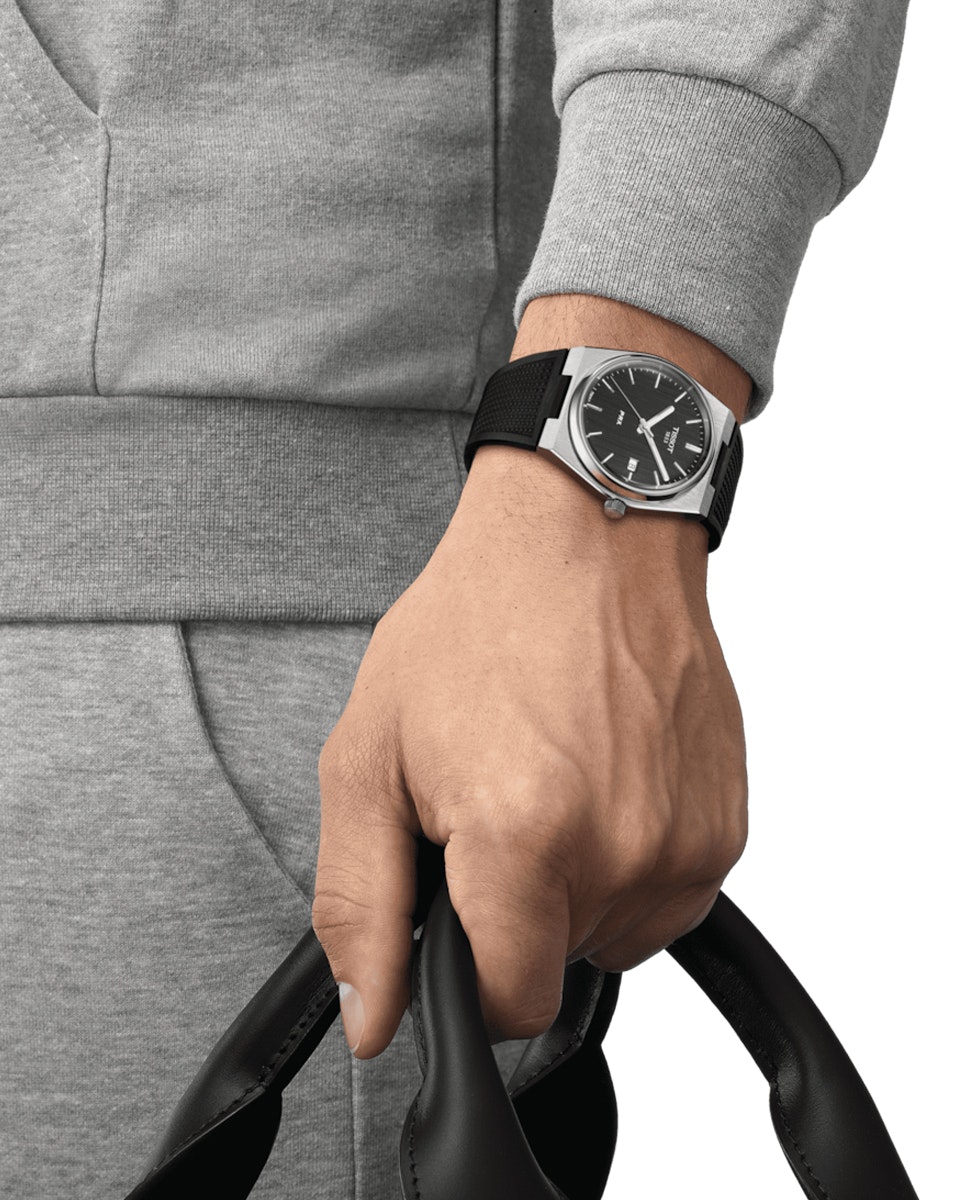 Tissot PRX Black - Rubber strap