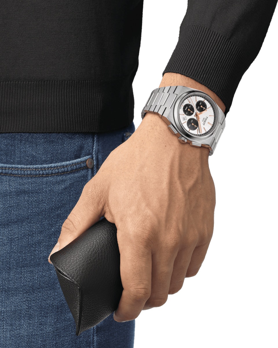 Tissot PRX Automatic Chronograph - White & Black