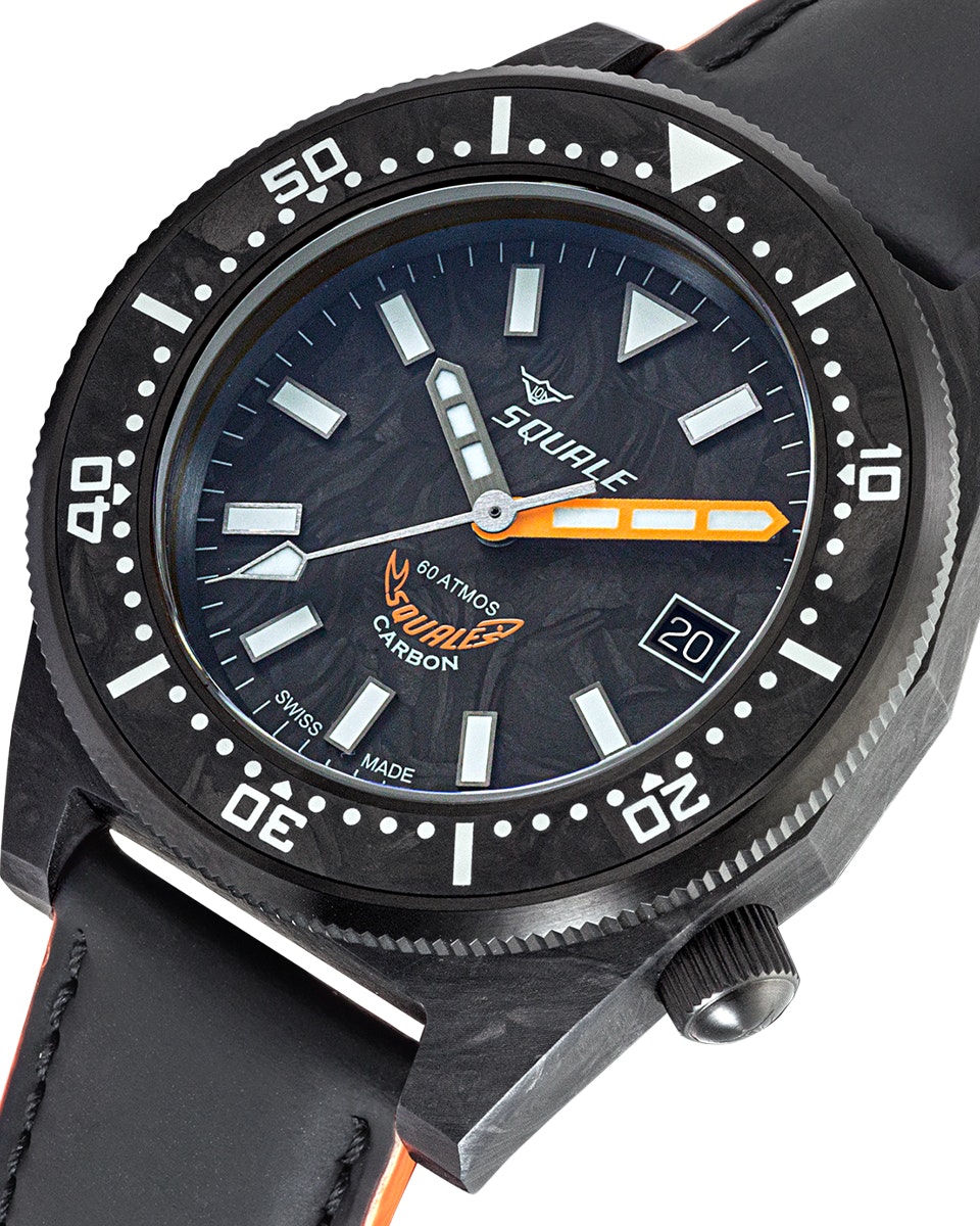 Squale T-183 Forged Carbon Orange