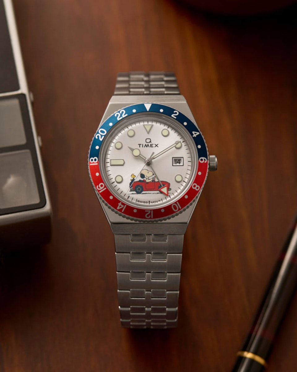 Timex Q x Snoopy GMT 38mm TW2W83300